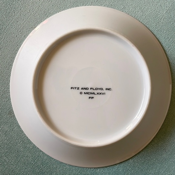 Fitz And Floyd Prunier De Chine Saucer Plate - Picture 3 of 9